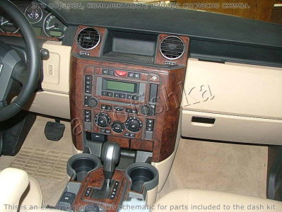 Декоративные накладки салона Land Rover Discovery 3 2005-н.в. полный набор