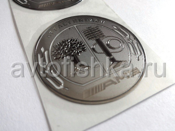 Металлизированная эмблема AMG Affalterbach, комплект 2 шт.