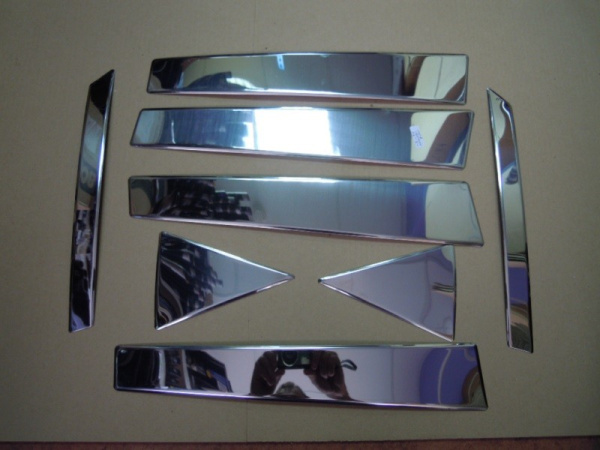 Hyundai ix35 (10–/14–) Молдинги дверных стоек, нерж., 8 частей