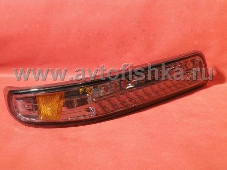 Chevrolet Tahoe, Suburban (99-06) фонари передние тонированные светодиодные, подфарные, комплект 2 шт.