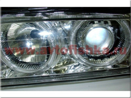 BMW 3 E36 (91-00) 2 дв. купе фары передние хромированные, со светящимися ободками с поворотниками, комплект лев.+ прав.