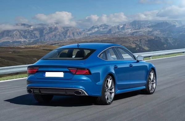 Диффузор RS7 с насадками для Audi A7 штатная 2016-2018