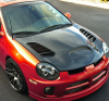 Dodge Neon (03-05) фары передние линзовые черные, со светящимися ободками и светодиодной подсветкой, комплект 2 шт.