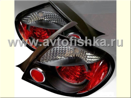 Dodge Neon (03-05) фонари задние черные, комплект 2 шт.