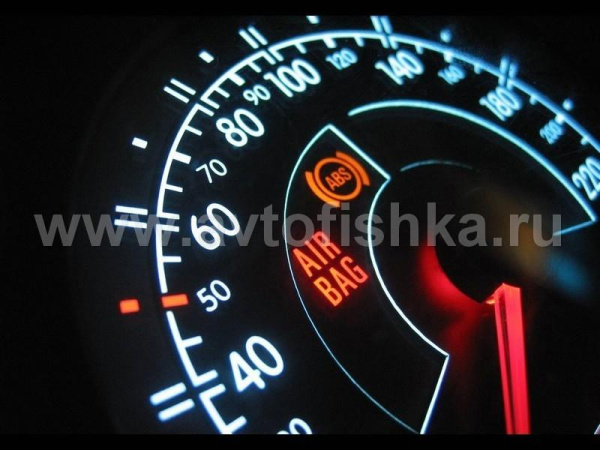 Audi A3 (96-02) (8L) светящиеся шкалы приборов - накладки на циферблаты панели приборов, дизайн № 1