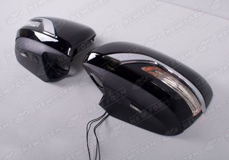 Toyota Land Cruiser LC 200 (2 рестайлинг) 2015 - н.в. Корпуса зеркал с поворотником черные