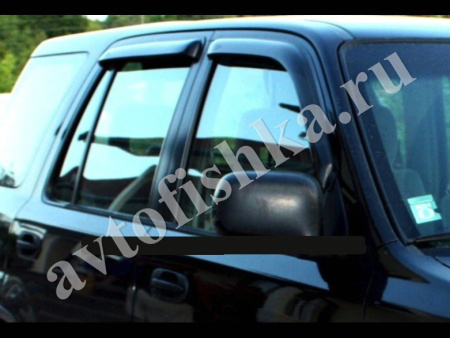 Дефлекторы боковых окон EGR 4 части темные Honda CR-V 1997-2001