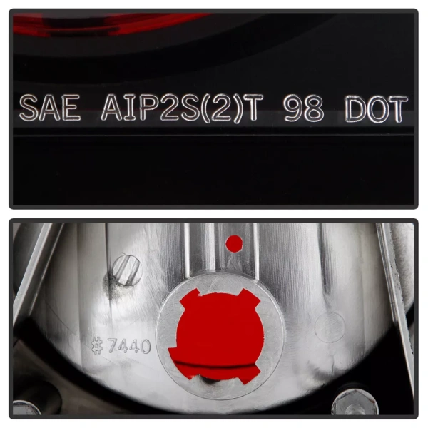 Honda Civic (00-03) 4 дв. седан фонари задние черные, комплект 2 шт.