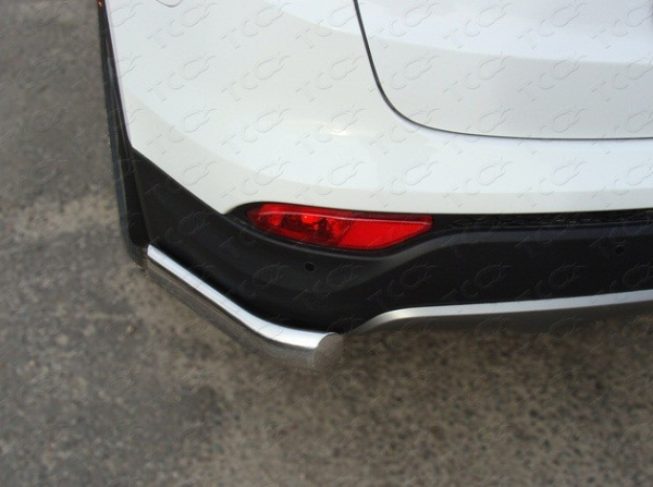 Hyundai Santa Fe (12–) Защита задняя (уголки) 75х42 мм