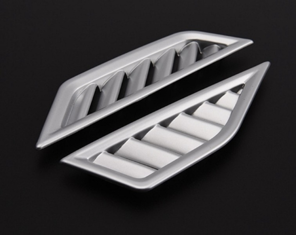 Volkswagen Tiguan (17–) Накладки на вентиляцию торпеды, ABS Silver, 2 части