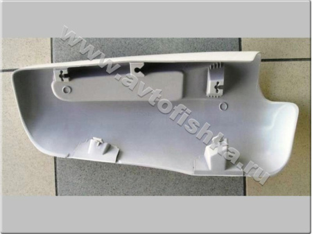 Toyota Land Cruiser 200 (08-) накладка переднего бампера - боковые продолжения кенгурина, пластиковые, комплект 2 шт.