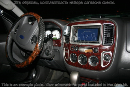 Декоративные накладки салона Ford Escape 2005-2006 полный набор