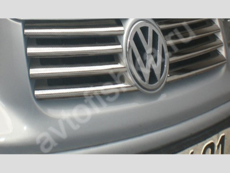 Volkswagen Transporter T5 (2003-2010) накладки на решетку радиатора из нержавеющей стали, 8 шт.