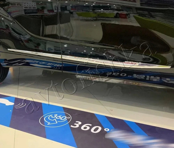 Toyota Highlander Kluger XU70 (20-25) хромированные молдинги для дверей, комплект накладок