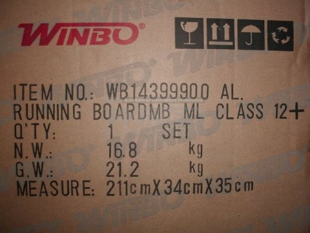 Mersedes-Bens ML Class W166 (2011-) подножки боковые в стиле Оригинал
