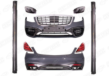 Mercedes-Benz S-Klasse W222 2013 - 2017 Комплект полного рестайлинга 6.3 AMG