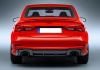 Черный задний диффузор RS3 для Audi A3 S-line 2017-2020