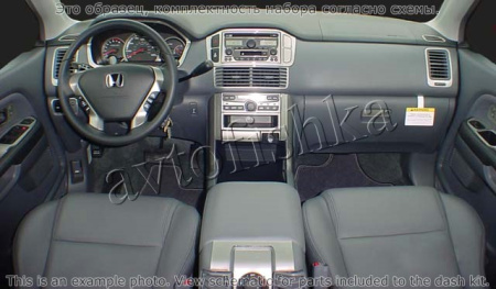 Декоративные накладки салона Honda Pilot 2003-2004 Соответствие OEM, 29 элементов.