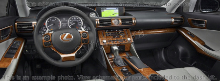 Декоративные накладки салона Lexus CT 2011-н.в.