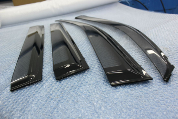 Toyota Land Cruiser Prado 150 (10-) дефлекторы боковых окон, ветровики широкие, комплект 4 шт.