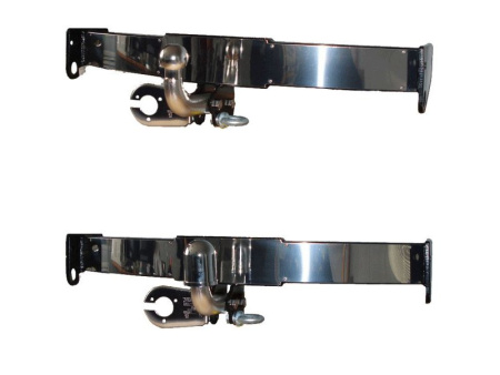 Toyota Land Cruiser 200, Lexus LX570 (08-) Фаркоп с хромированной вставкой - крюк черный