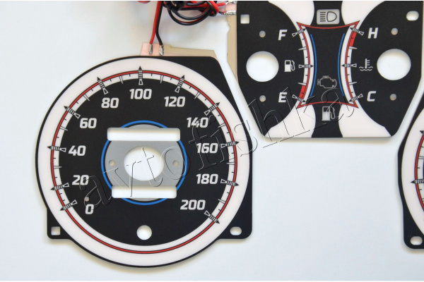 Toyota RAV4 I светодиодные шкалы (циферблаты) на панель приборов