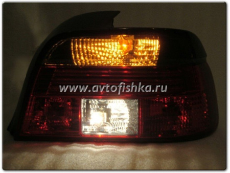BMW 5 E39 фонари задние красно-тонированные, комплект 2 шт.