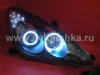 Lexus ES300-350 (01-06) фары передние линзовые черные, со светящимися ободками, комплект 2 шт.