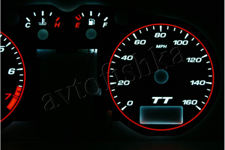 Audi TT (8N) 98-06 светодиодные шкалы (циферблаты) на панель приборов - дизайн 1