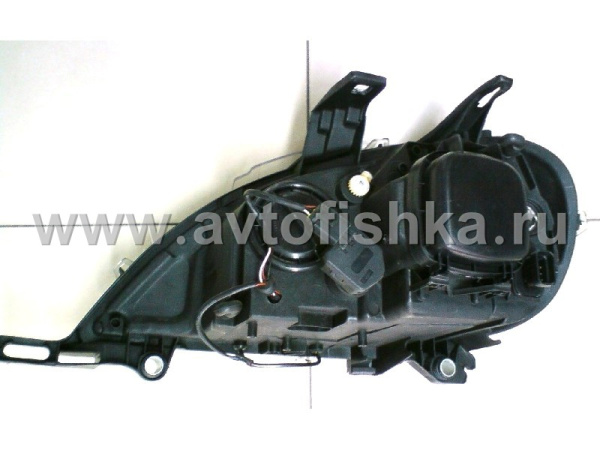 Mercedes ML W163 (98-05) фары передние линзовые черные, с нижней подсветкой, с мотором электрокорректора, комплект 2 шт.