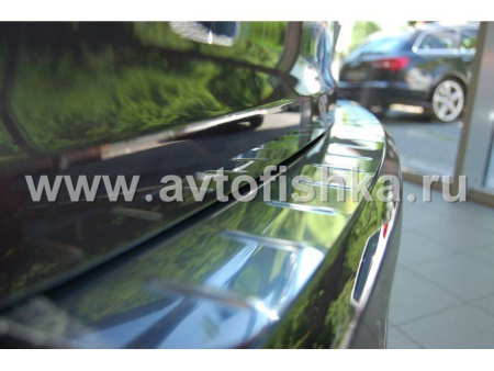 Mercedes W164 ML (05-) накладка заднего бампера из нержавеющей стали, верхняя, хромированная