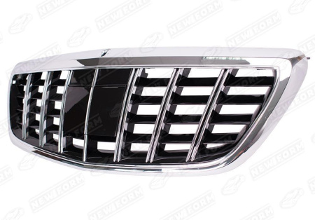 Mercedes-Benz S-Klasse W222 рестайлинг 2017 - 2020 Решетка радиатора BR черная матовая