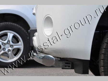 Nissan Pathfinder R51 (10-14) защита переднего бампера, труба 76 мм