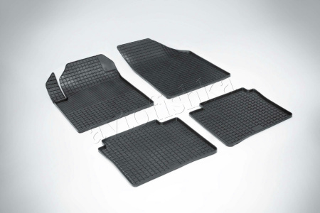 Nissan Teana (03-08) резиновые коврики, дизайн "Сетка"