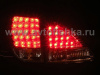 Lexus RX300 (97-03) задние фонари светодиодные красно-хромированные, комплект 2 шт.