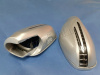 Mercedes CLK 95-00 W208, 96-04 R170, 97-04 W168 корпуса боковых зеркал серебристые, со светодиодными поворотниками и подсветкой Welcome