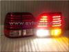 Lexus LX470 (1998-2007) фонари задние светодиодные красно-хромированные, комплект лев.+прав.
