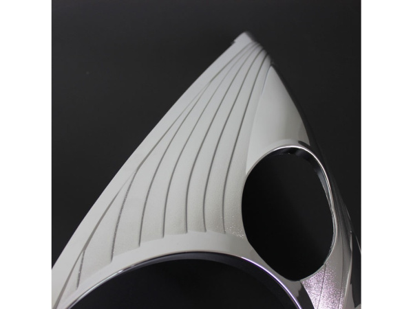 Toyota Land Cruiser Prado 120 (02-09) накладки передних фар хромированные, комплект 2 шт.