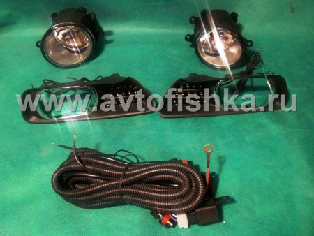 Toyota Camry V40 (06-09) фары передние противотуманные с DRL подсветкой, установочный комплект
