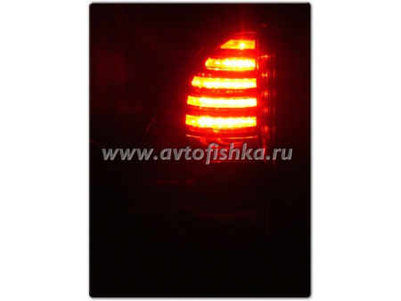 Toyota Land Cruiser Prado 120 (02-09) фонари задние светодиодные красно-тонированные, дизайн Lexus, комплект 2 шт.