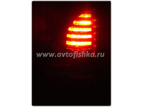Toyota Land Cruiser Prado 120 (02-09) фонари задние светодиодные красно-тонированные, дизайн Lexus, комплект 2 шт.