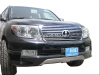 Toyota Land Cruiser 200 (07-11) решетка радиатора хромированная, горизонтальный дизайн.