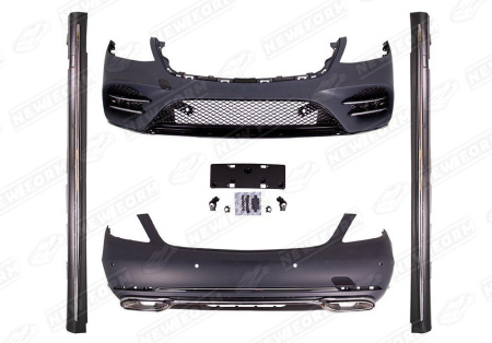 Mercedes-Benz S-Klasse W222 рестайлинг 2017 - 2020 AMG пакет с порогами