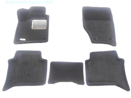Volkswagen Touareg (2010-) всесезонные 3D коврики салона с противоскользящими накладками