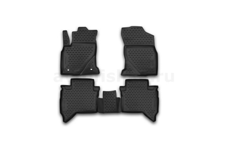 Коврики в салон TOYOTA Hilux, 08/2015->, 4 шт. (полиуретан)