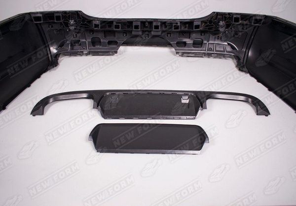 Mercedes-Benz S-Klasse W221 рестайлинг 2009 - 2013 Диффузор заднего бампера AMG