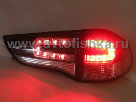 Mitsubishi Pajero Sport, Challenger (09-) задние фонари светодиодные красно-тонированные, комплект 2 шт.