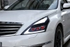 Nissan Teana (08-14) фары передние линзовые черные, с подсветкой DRL, стиль Лексус