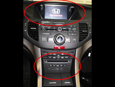 Honda Accord 8 (08-) Европа автомагнитола, головное устройство 2 din с 8 дюймовым HD экраном, GPS навигацией, TV, PMS HSR-8106GB