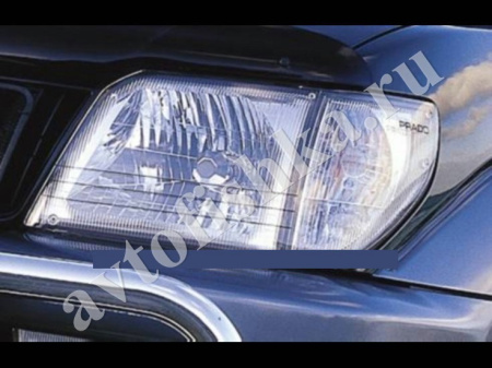 Защита передних фар прозрачная Toyota Land Cruiser Prado 90 1996-2002
